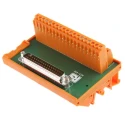 RS PRO 37-Contact Male Interface Module, D-Sub Connector, DIN Rail, 50V, 1A, Angled, 14/22 AWG, 403-409