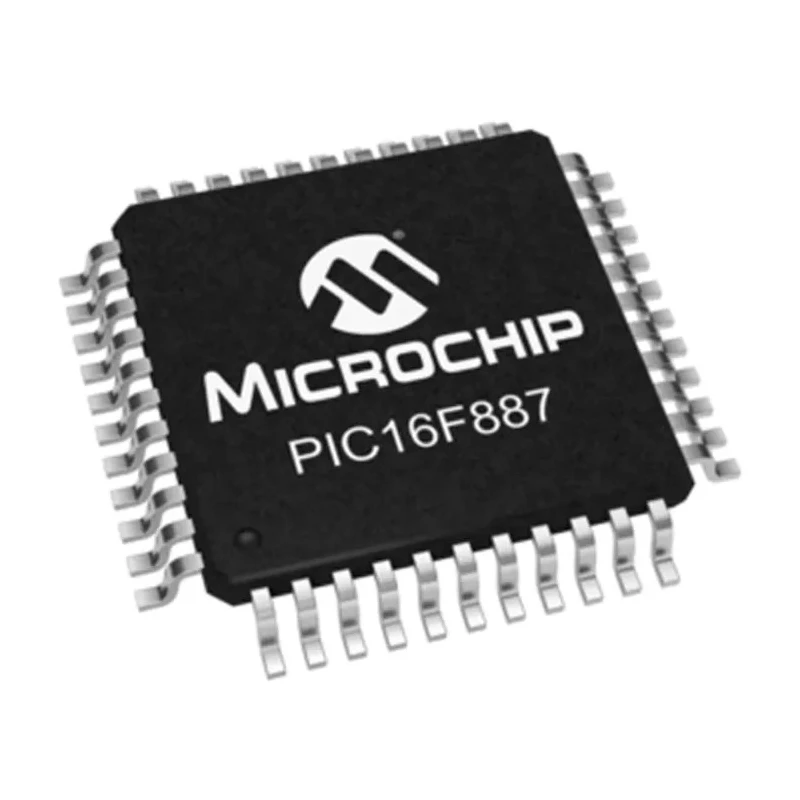 Microchip PIC16F887 8-bit PIC Microcontroller, 40 MHz, 14kB FLASH, 44-Pin TQFP, Surface Mount, Model 