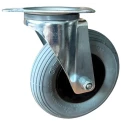 Guitel Hervieu Swivel Castor 70 kg Capacity 200 mm Wheel Galvanised Steel Roller Bearing 1356022