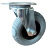 Guitel Hervieu Swivel Castor 70 kg Capacity 200 mm Wheel Galvanised Steel Roller Bearing 1356022