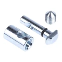 Bosch Rexroth Quick Connector, Galvanised Steel, Strut Profile 10 mm, Groove Size 10 mm, Tube Size 60 mm 3842 535 458