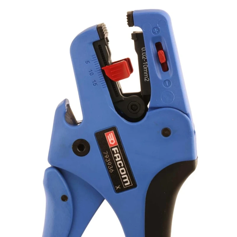 Facom SWINGO Series Single Core, Multi-Core Insulated Wire Stripper 0.02–10 mm² 18 mm Overall 793936PB