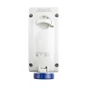 Scame Industrial Interlock Socket Switchable IP67, 2+E, Earthing Position 6h Straight, 16A, 250V, Blue, Polymer Body,