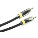 RS PRO Male RCA to Male RCA Auxiliary Cable, Black, 1.5m 410-905