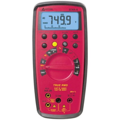 Amprobe Handheld Digital Multimeter True RMS, 1000V, 10A, 37XR-A