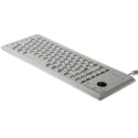 Cherry Wired USB Compact Trackball Keyboard, AZERTY Layout, Grey, Industrial Grade, USB Interface, G84 4400LUBFR-0