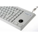 Cherry Wired USB Compact Trackball Keyboard, AZERTY Layout, Grey, Industrial Grade, USB Interface, G84 4400LUBFR-0