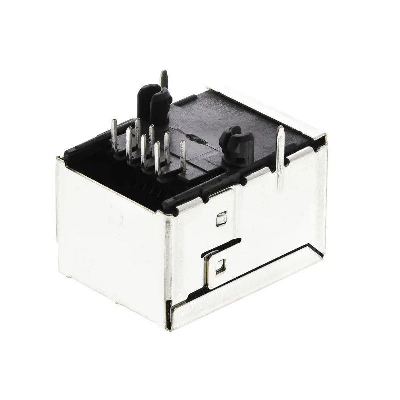 Bel-Stewart RJ45 Connector Female, , PCB Mount, Cat6, Shielded, Right Angle, 1 Port, 8 Way