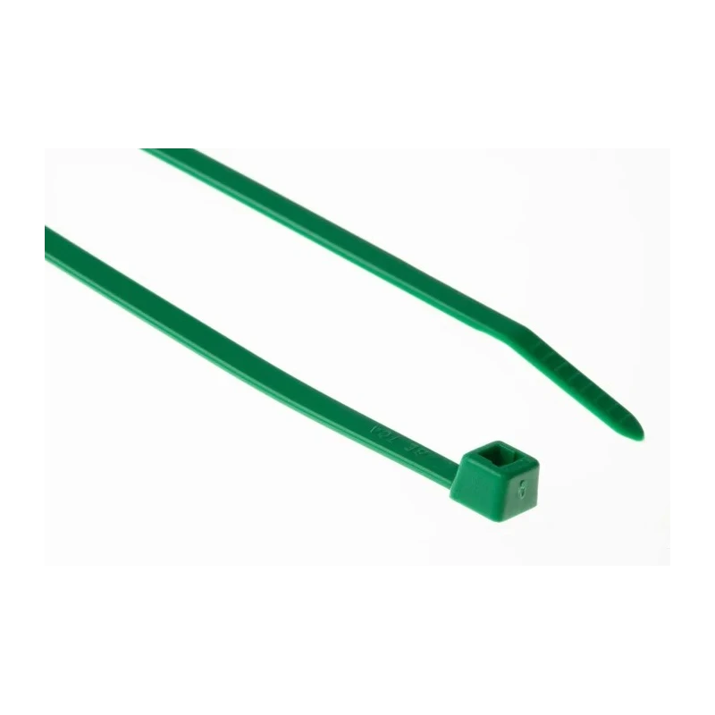 HellermannTyton Non-Releasable Cable Tie 200 mm x 4.6 mm Green Polyamide 66 High Tensile 225N 111-04801 T50R-PA66-GN