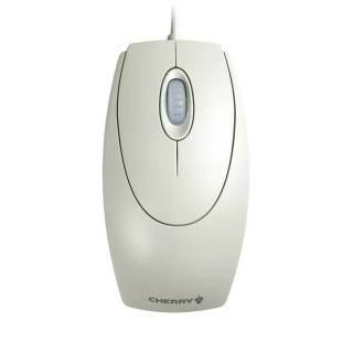 Cherry Wired Optical Mouse, 3 Buttons, USB/PS2, Grey, Ambidextrous, M-5400