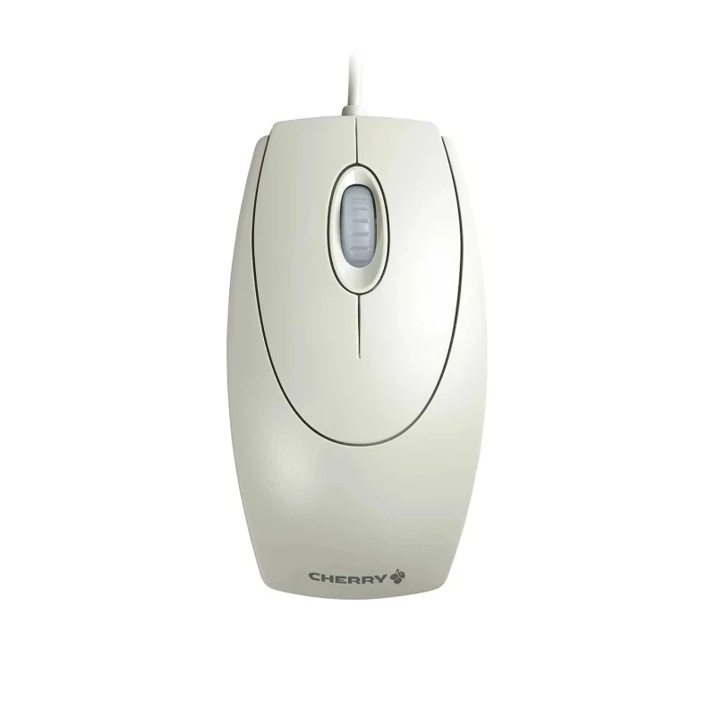 Cherry Wired Optical Mouse, 3 Buttons, USB/PS2, Grey, Ambidextrous, M-5400