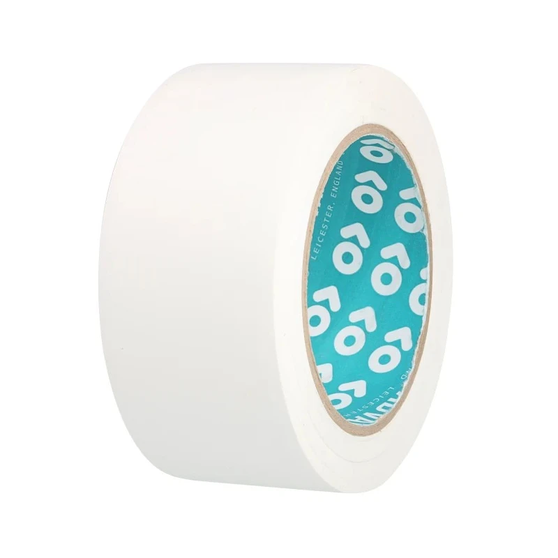 Advance Tapes White Polyvinyl Chloride Lane Marking Hazard Tape 50mm x 33m, 0.14mm Thickness AT8