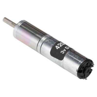 RS PRO Brushed Geared DC Geared Motor 0.62W 3V DC 61mNm 195rpm 3mm Shaft Planetary 420-722