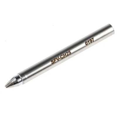 Metcal Soldering Iron Tip 2.5 mm Chisel, 11 mm Length, Compatible with PS-HC3, MFR-H2-ST, MFR-2222, MFR-2220 SFV-CH25