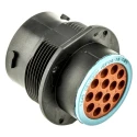 Deutsch Circular Connector 14 Contacts 1.59 mm Cable Socket Male IP67 Straight HD20 Series HDP24-18-14PE