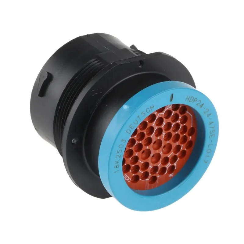 Deutsch Circular Connector, 47 Contacts, 1.59 mm Cable Socket, Female, IP67, HD20 Series, 13A, 250V HDP24-24-47SE-L017