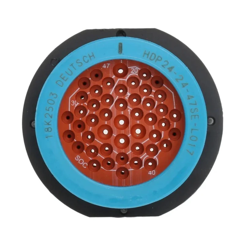 Deutsch Circular Connector, 47 Contacts, 1.59 mm Cable Socket, Female, IP67, HD20 Series, 13A, 250V HDP24-24-47SE-L017
