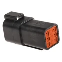Deutsch DT Automotive Connector Female, 6 Way Crimp, Multi-Colour, IP68, 13A DT04-6P-CE02