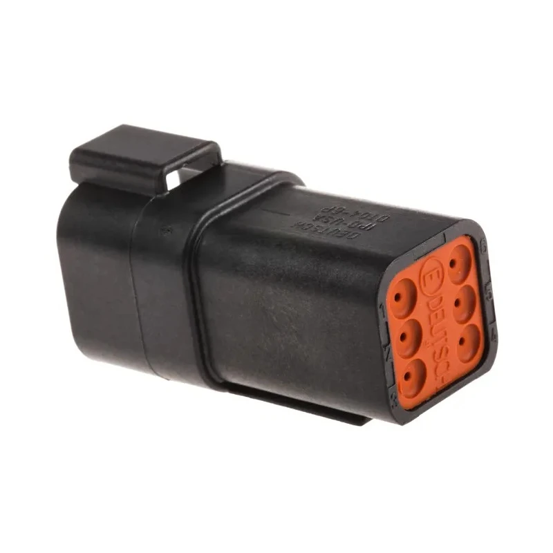 Deutsch DT Automotive Connector Female, 6 Way Crimp, Multi-Colour, IP68, 13A DT04-6P-CE02