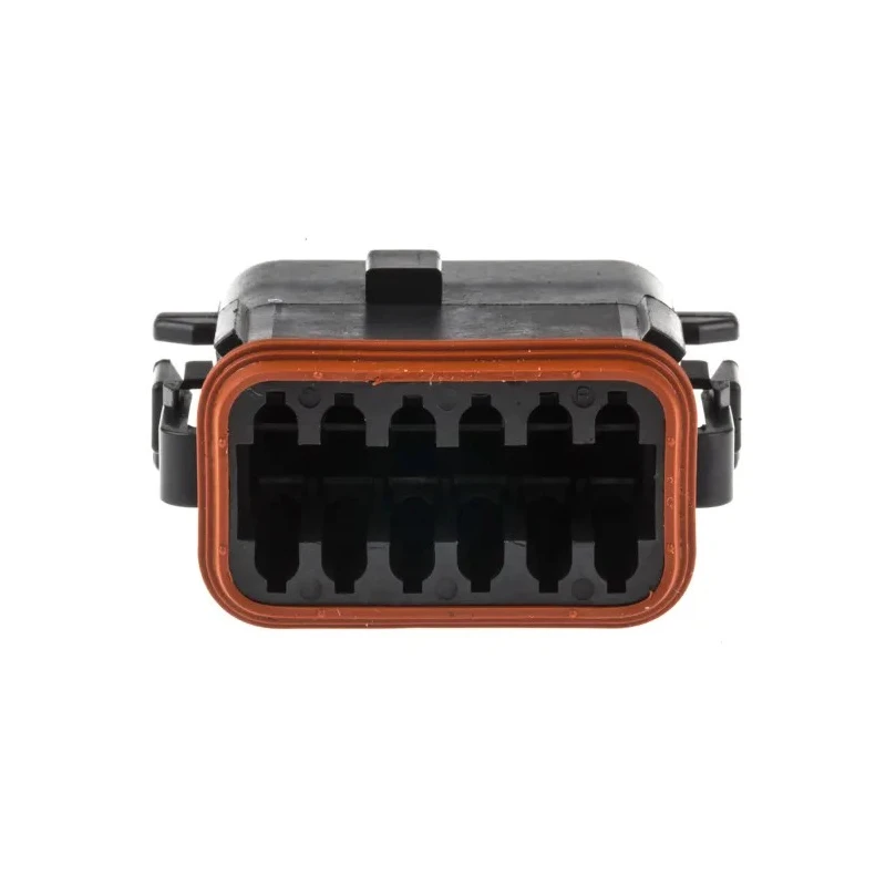 Deutsch DT Series Automotive Connector Male 12 Way Crimp IP6K9K IP68 Black DT0612SA-CE10