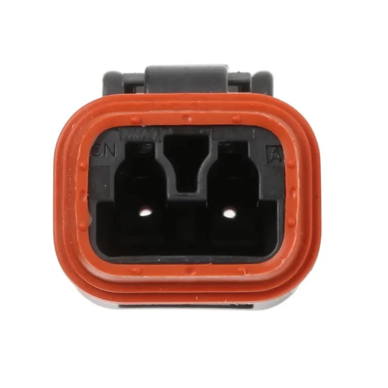 Deutsch DT Series Automotive Connector Male, Black, Bulkhead Mount, 2 Way Crimp Termination, IP68, 13A DT06-2S-CE06