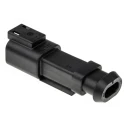 Deutsch DT Series Plastic 4 Way Connector Housing, Straight, Black, 14–20AWG, DT04-2P-CE09