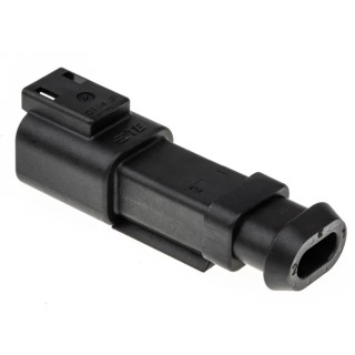Deutsch DT Series Plastic 4 Way Connector Housing, Straight, Black, 14–20AWG, DT04-2P-CE09