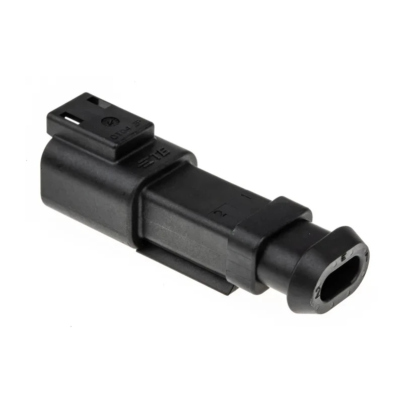 Deutsch DT Series Plastic 4 Way Connector Housing, Straight, Black, 14–20AWG, DT04-2P-CE09
