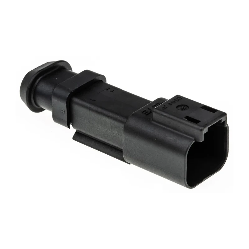 Deutsch DT Series Plastic 4 Way Connector Housing, Straight, Black, 14–20AWG, DT04-2P-CE09