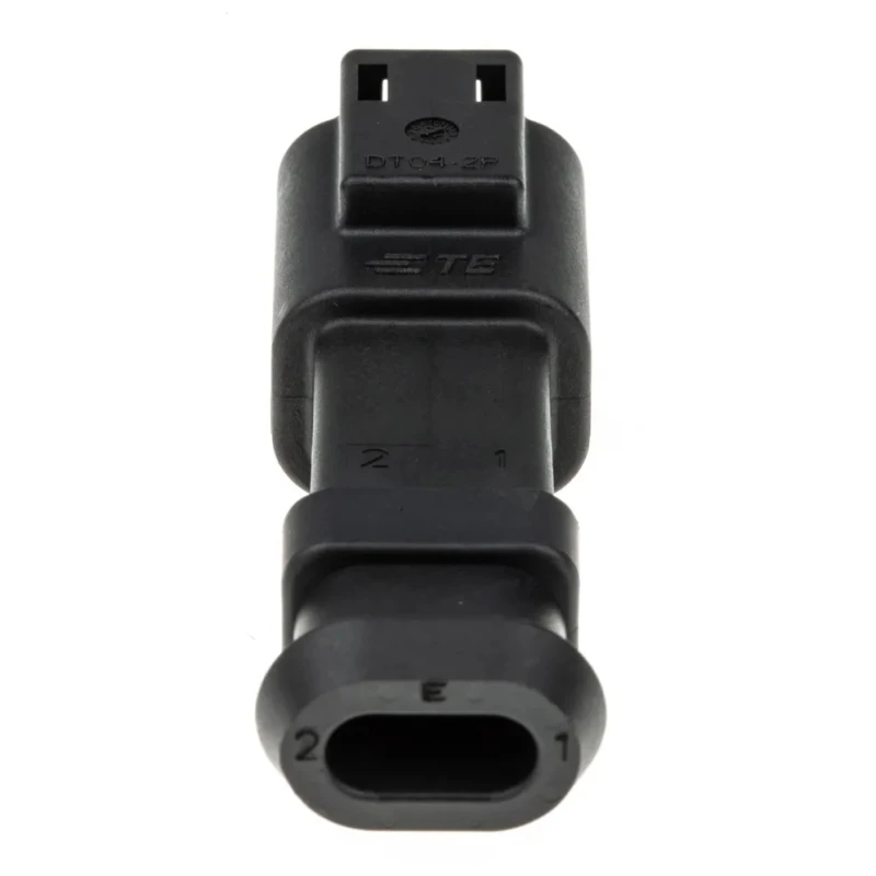 Deutsch DT Series Plastic 4 Way Connector Housing, Straight, Black, 14–20AWG, DT04-2P-CE09