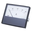HOBUT Analogue Panel Ammeter, 80 A DC, ±8% Accuracy, 63.5 mm x 62.5 mm Panel, Moving Magnet R68M-80A-001