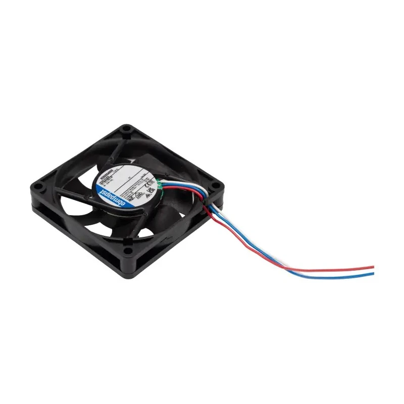 ebm-papst 700 F Series Axial Fan, 12V DC, 28 m³/h, 600 mW, 70 x 70 x 15 mm Sleeve Bearing Circular Frame 712 F/2L-005