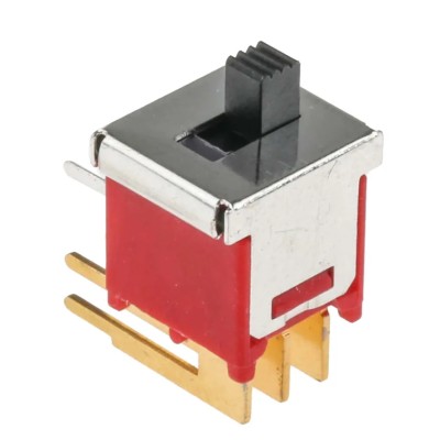 RS PRO PCB Slide Switch DPDT Latching 400mA Nylon 429-492