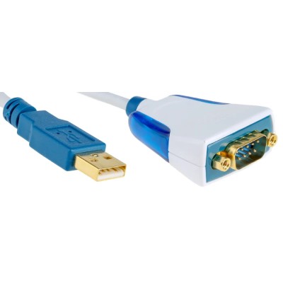 FTDI Chip USB to RS232 Converter Cable, 1 Mbps, Gold-Plated Connectors, Desktop, 