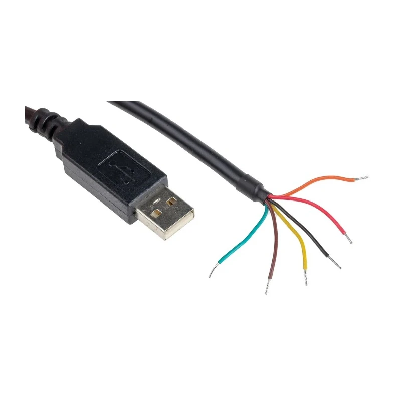 FTDI Chip TTL to USB Serial Converter Cable, 3.3V, 1.8m, 6 Core, TTL-232R-3V3-WE