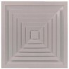 RS PRO White Aluminium Vent Grille, Square Face, 445 x 445 mm, 36.2 mm Flange Width 432-845