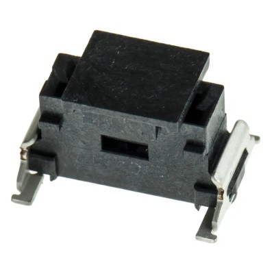ERNI MiniBridge Series Straight Surface PCB Header, 4 Contacts, 1.27 mm Pitch, 8A, 300V, Shrouded, 214017 / 214017-E