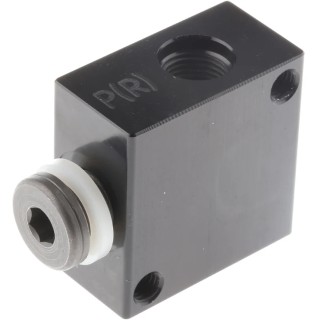Burkert Solenoid Valve 1-Way Manifold, Anodised Aluminium, For Use With 6014 Solenoid Valve, 005020