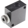 Burkert Solenoid Valve 1-Way Manifold, Anodised Aluminium, For Use With 6014 Solenoid Valve, 005020