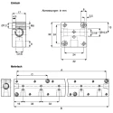 Burkert Solenoid Valve 1-Way Manifold, Anodised Aluminium, For Use With 6014 Solenoid Valve, 005020