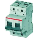 ABB S800S Miniature Circuit Breaker, 63A, 2-Pole, Type D, 690V AC, 250V DC, 50kA, DIN Rail 2CCS862001R0631 S802S-D63