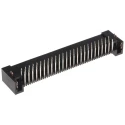 JAE Right Angle Through Hole PCB Header, 100 Contacts, 1.27mm Pitch, 2 Row, Shrouded, 1A, 500V TX25