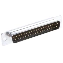 ITT Cannon ORIGINAL D 37 Way Straight Panel Mount D-Sub Connector, 5A, Male, Steel Housing, Solder Termination, 121073-2293 D