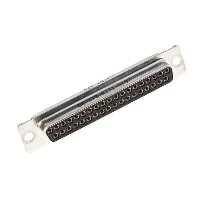 ITT Cannon ORIGINAL D-Sub Connector 37 Way Straight Panel Mount Female 120 in Through Hole 121073-2308 D