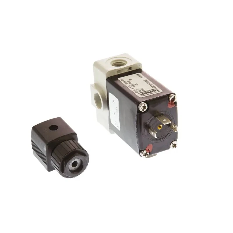 Burkert Solenoid Valve 24V DC, 2 Port, NC, Polypropylene, 1/4 in G, 6.35 mm, 3 Bar, Series 0124 061321