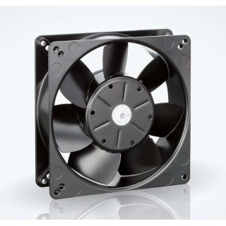ebm-papst 5200 N Series Axial Fan 5212NM, 12V DC, 187 m³/h, 4.1 W, 383 mA, IP54/IP68, 127x127x38 mm, Ball Bearing