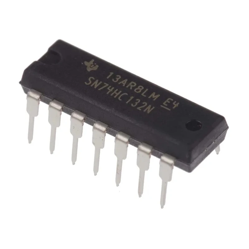 Texas Instruments 4-Channel 2-Input NAND Schmitt Trigger Logic Gate, Through Hole, PDIP-14, 2–6V, SN74HC132N