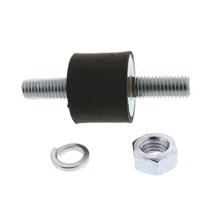 FIBET Anti-Vibration Mount Male to Male Bobbin, M8 x 20 mm, 25 mm OD, 20 mm Height, 22.4 daN Compression 2520VV20-35