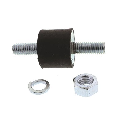 FIBET Anti-Vibration Mount Male to Male Bobbin, M8 x 20 mm, 25 mm OD, 20 mm Height, 22.4 daN Compression 2520VV20-35