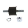 FIBET Anti-Vibration Mount Male to Male Bobbin, M8 x 20 mm, 25 mm OD, 20 mm Height, 22.4 daN Compression 2520VV20-35